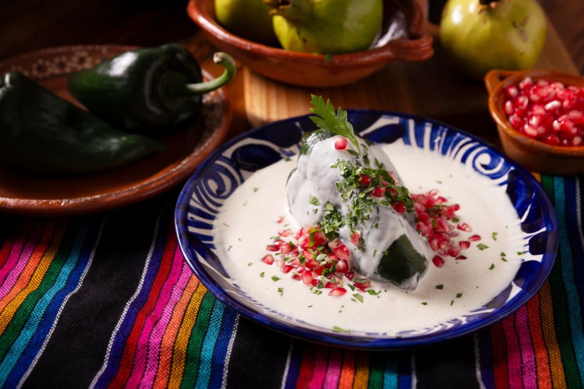 El chile en nogada es un plato originario de Puebla 