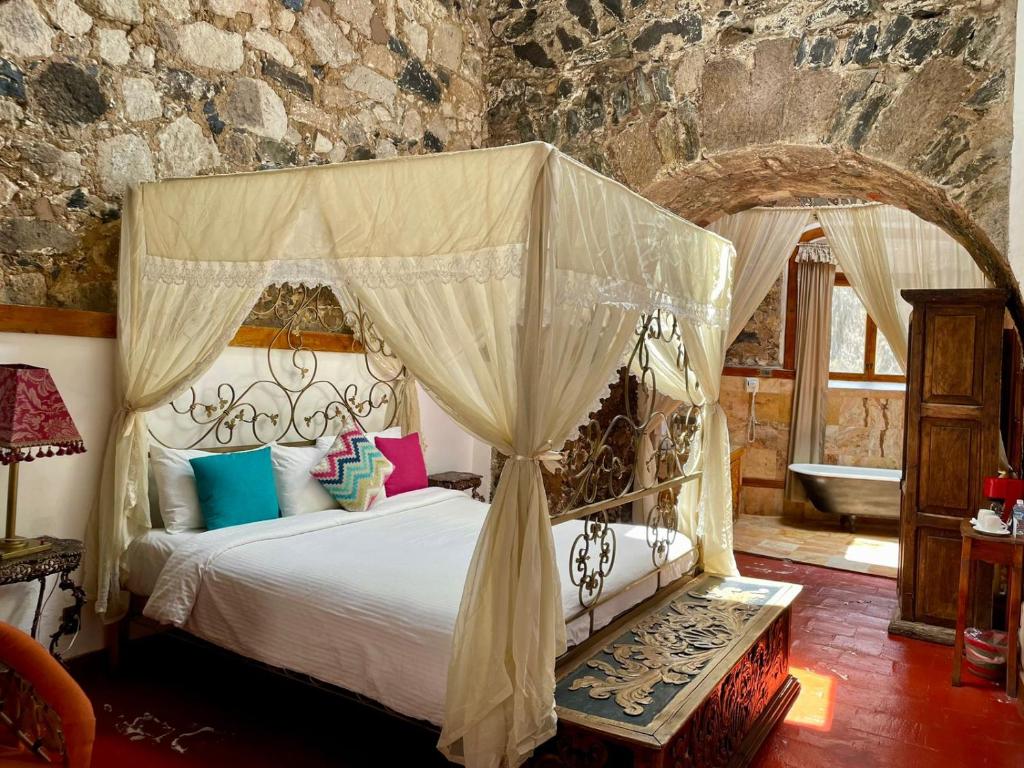 Habitación de la Hacienda Santa María Regla