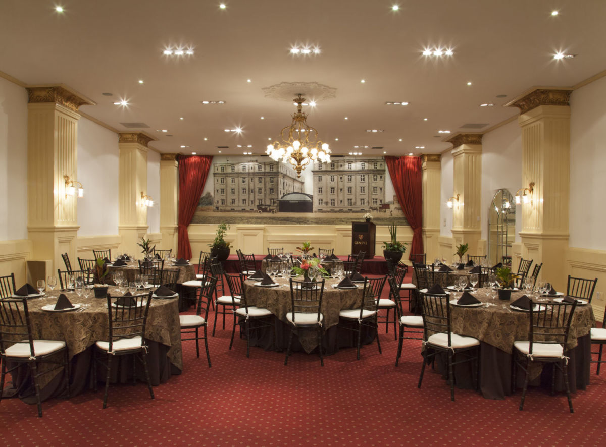 Salón de banquetes en el Hotel Geneve