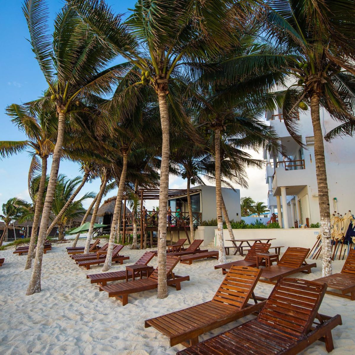 Hotel Ojo de Agua frente al mar puerto morelos