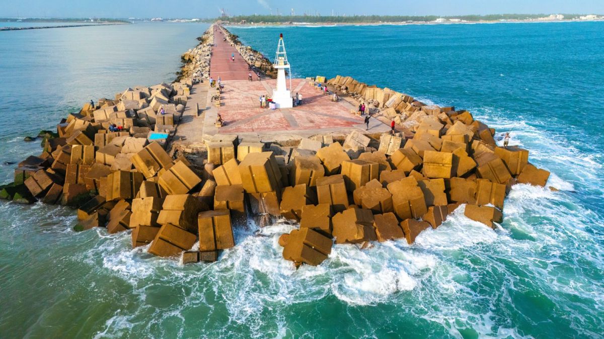 Escollera de Playa Miramar en Tampico 