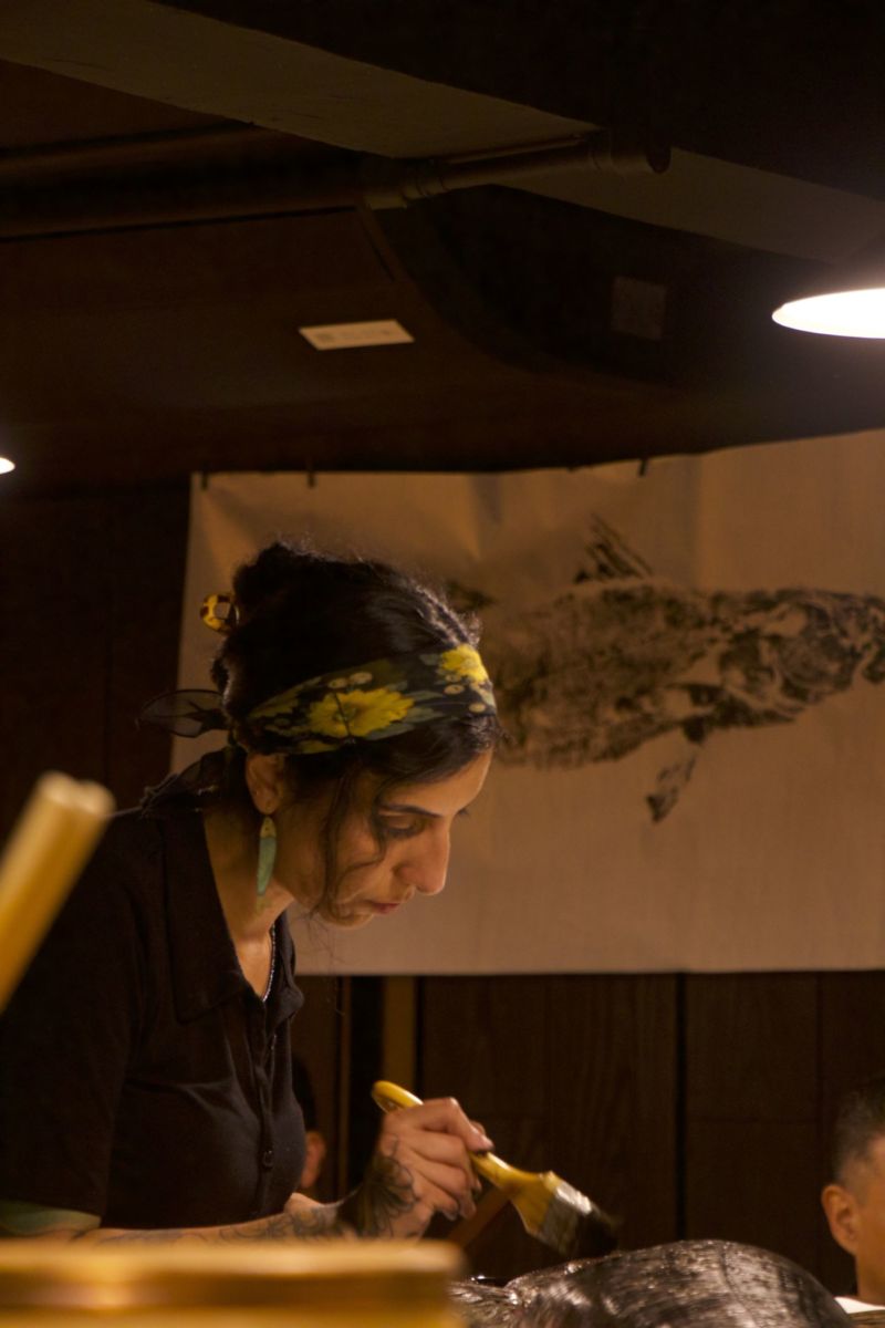 Matsuba Polanco, experiencia Gyotaku. 