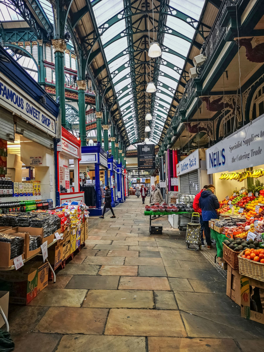 El mercado de Kirkgate fue diseñado por el arquitecto Joseph Paxton. Foto: Alastair Wallace en 1857 