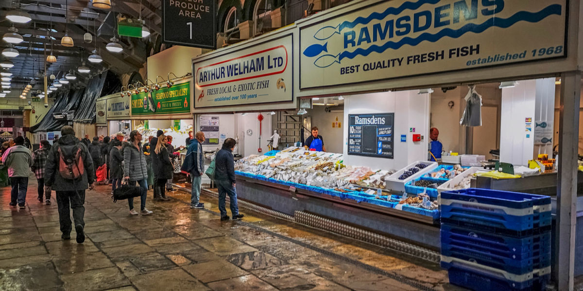 Este mercado se ubica en Leeds, al norte de Inglaterra 