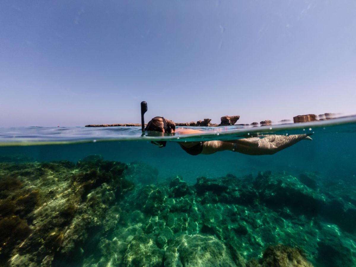 La playa Santa Maria es ideal para nadar, bucear y hacer snorkel