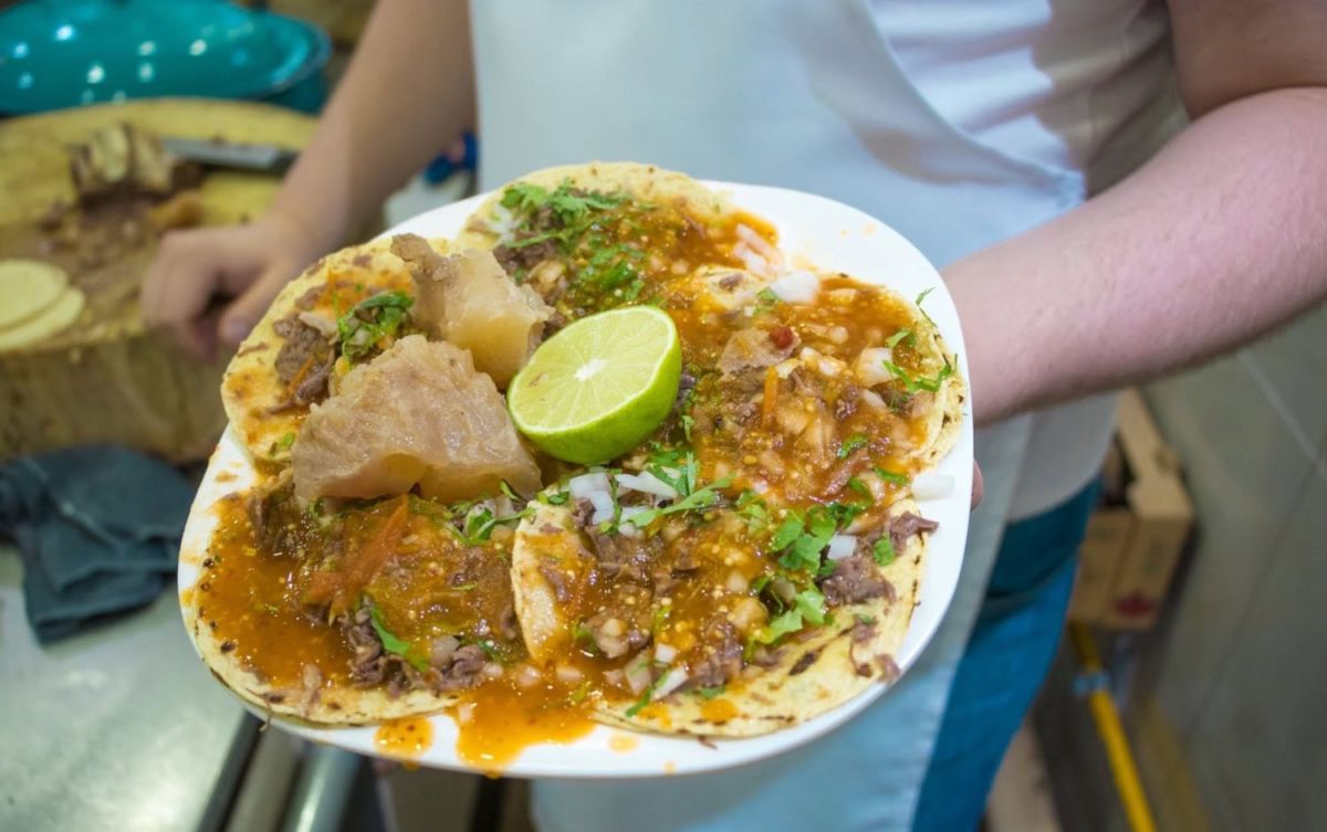 Tacos pelayo en el Pueblo de Arandas