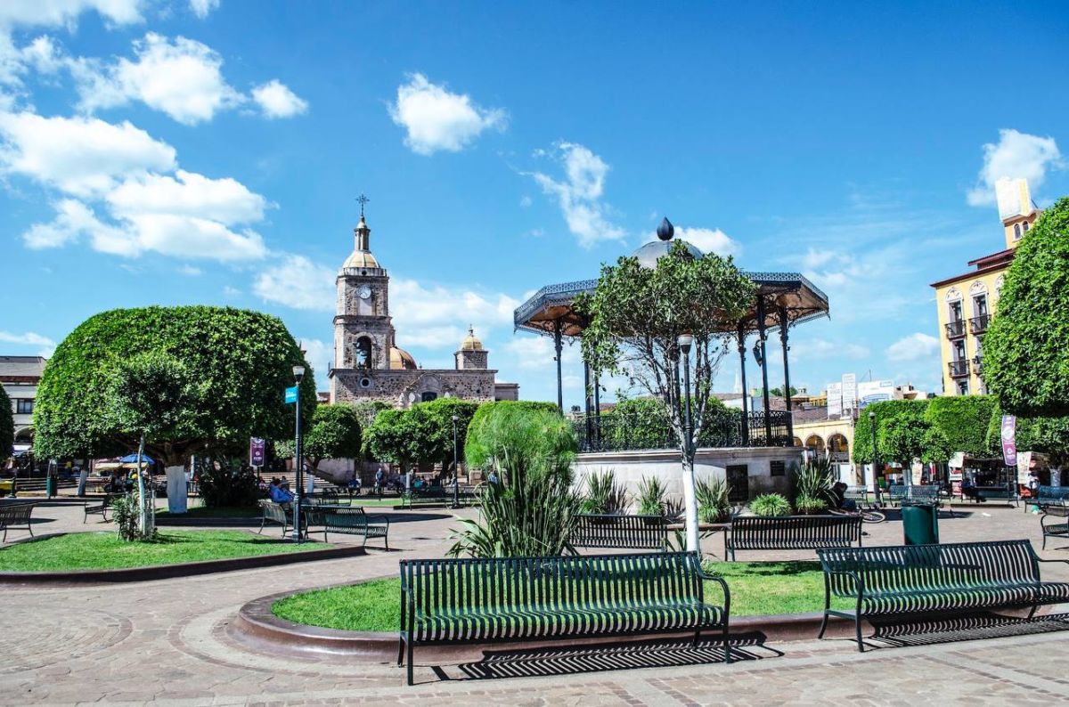 Plaza central de Arandas, Jalisco