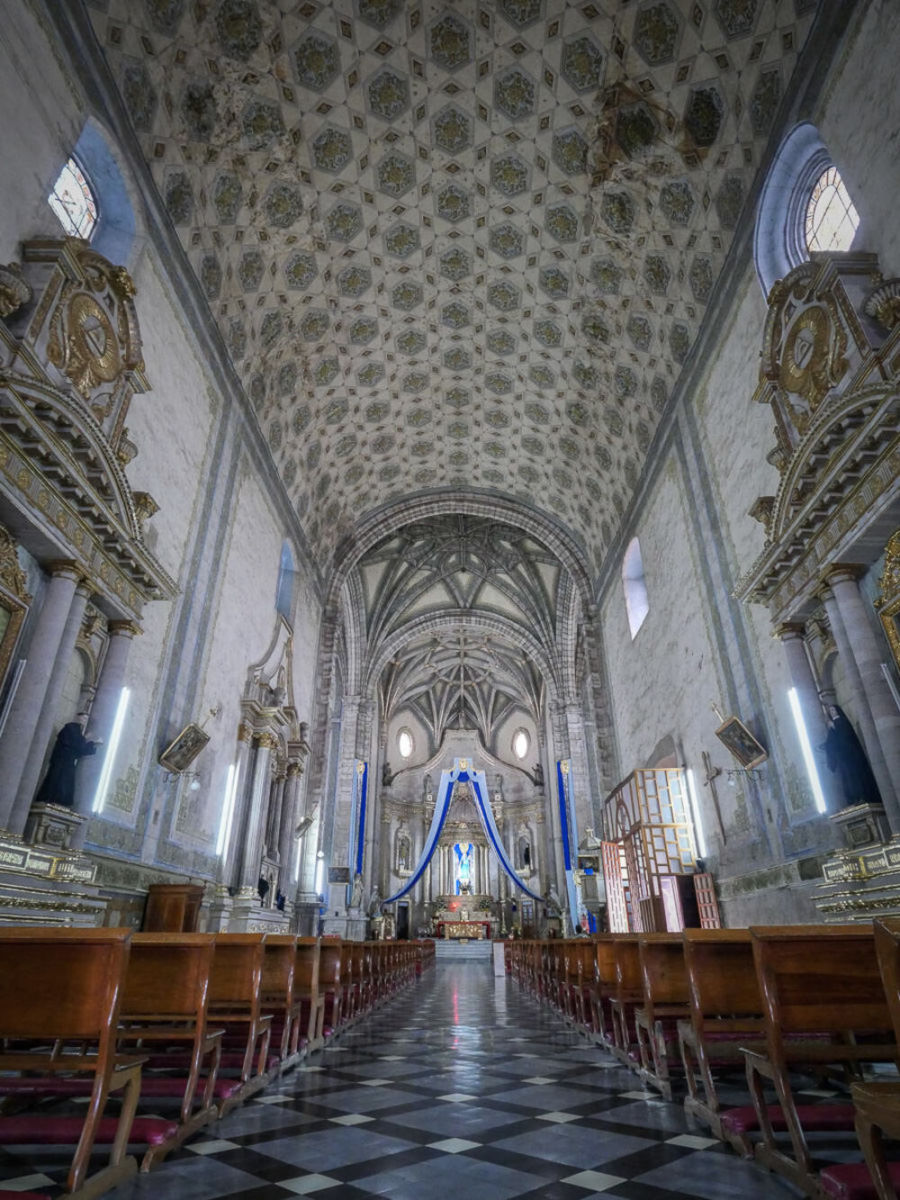 Interior del Convento de San Agustín en Yuriria, Guanajuato