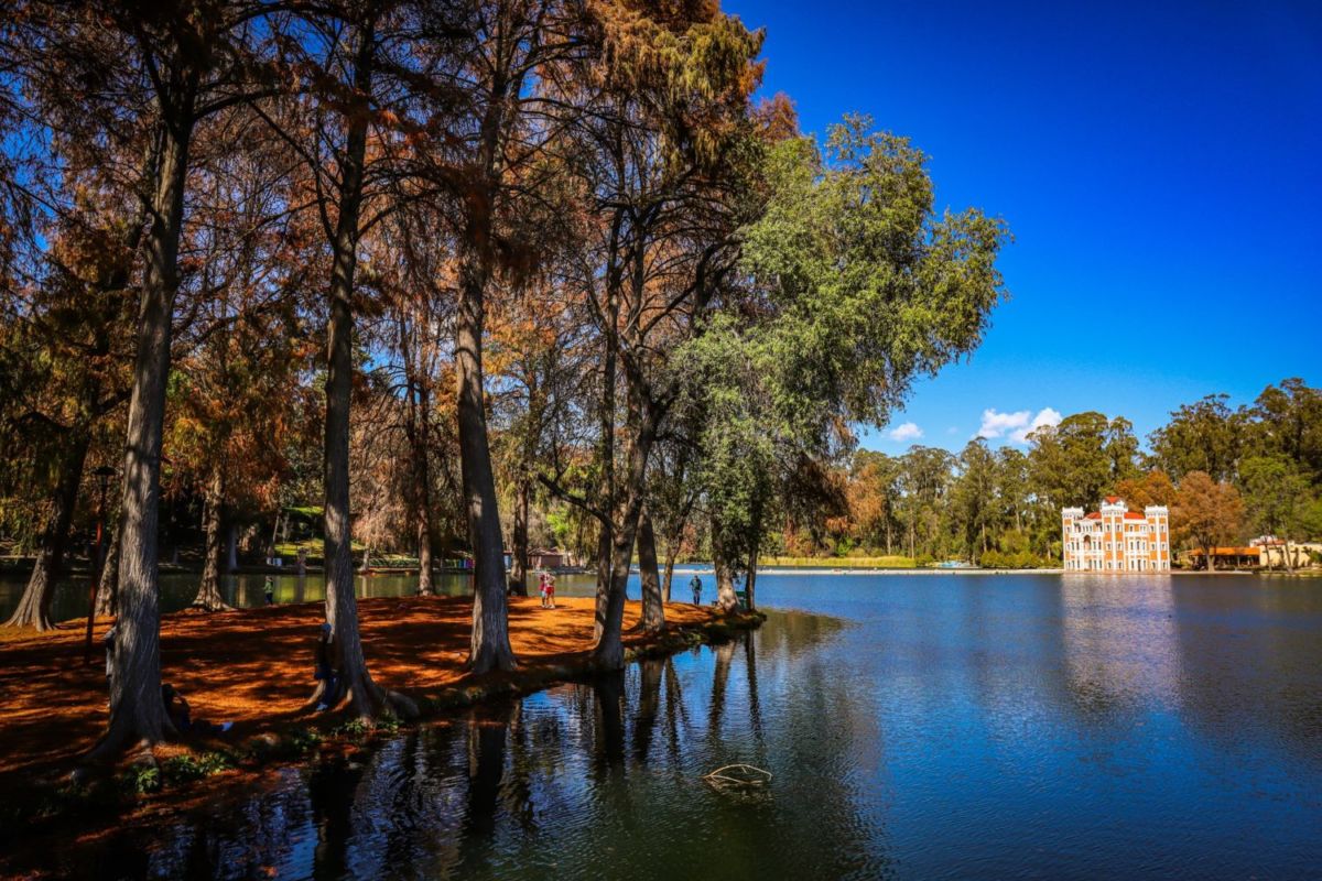 parte del lago en la ex-hacienda de chautla puebla