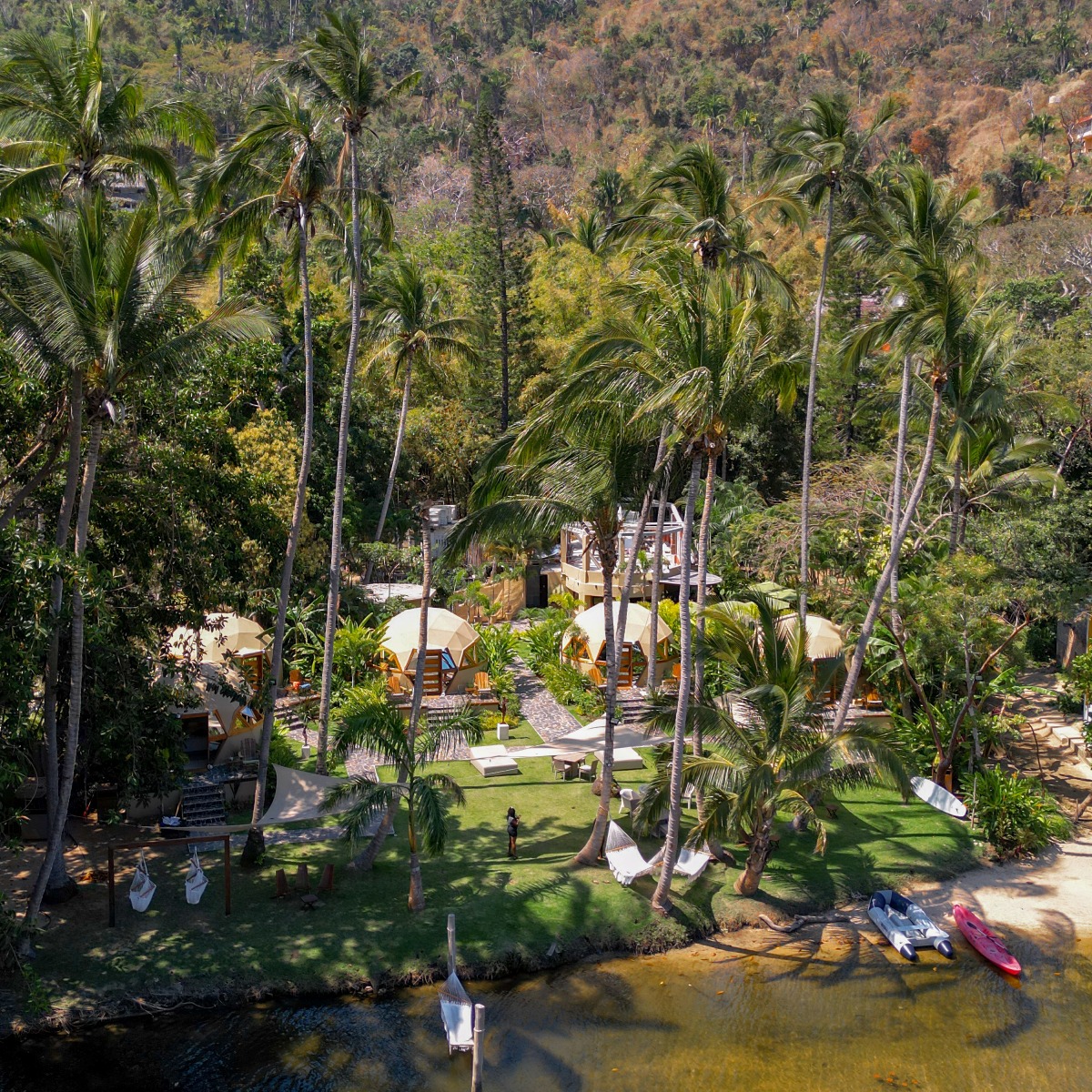 Vista aérea del Santuario Yelapa