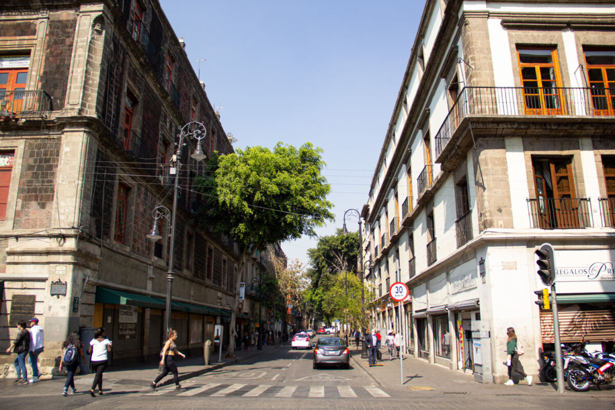 Calle Tacuba en la CDMX