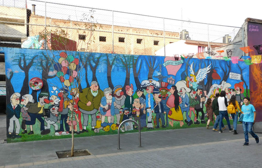 Mural de la familia Burrón en Regina