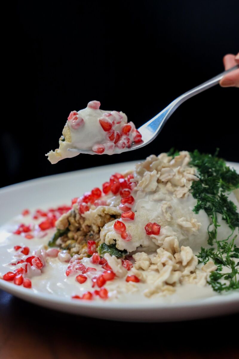 Chiles en nogada en CDMX 