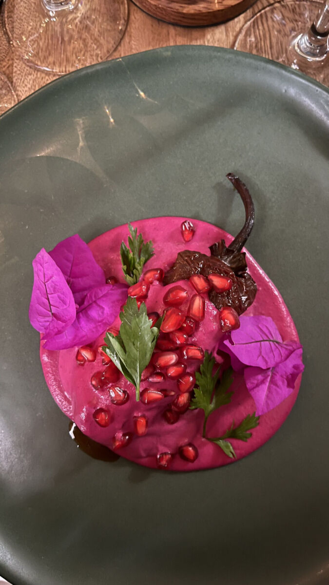 Chile en nogada rosa los danzantes