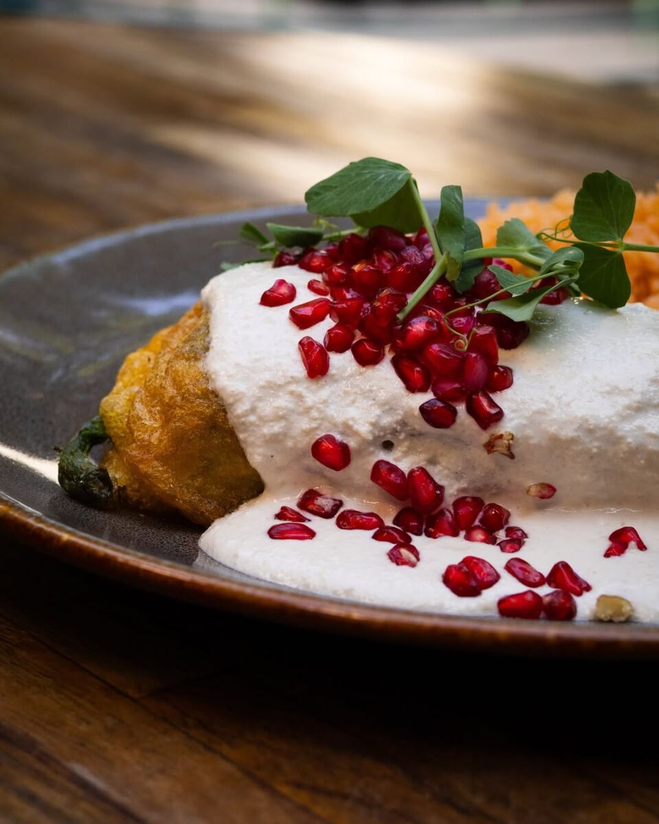 El chile en nogada es un plato típico de la cocina mexicana 