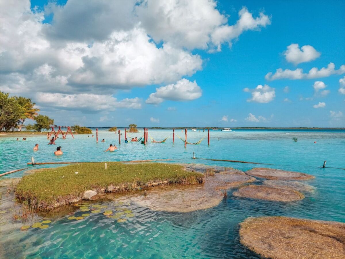 Balneario natural de Cocalitos en Bacalar 