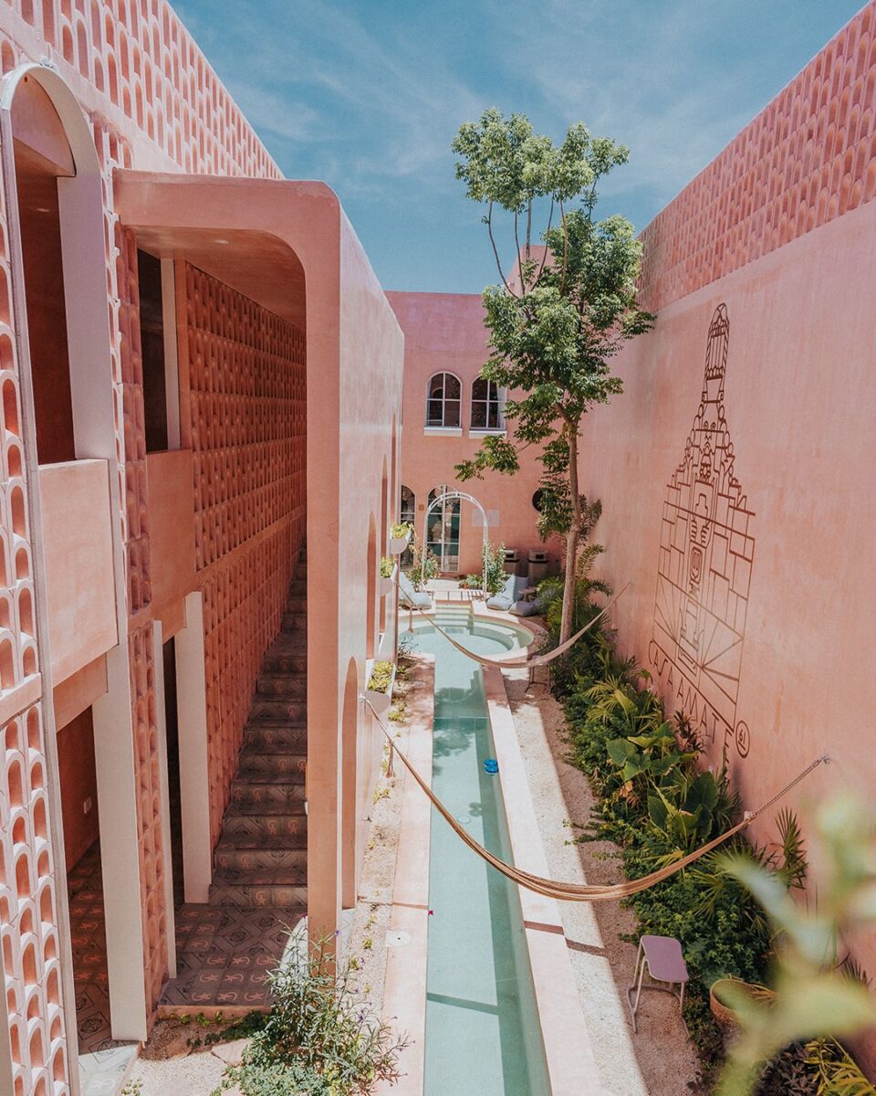 Casa Amate 61 está lleno de espacios rosas para tomarte fotos