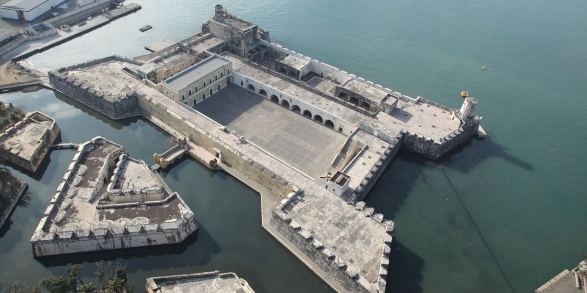 Vista aérea de San Juan de Ulúa 