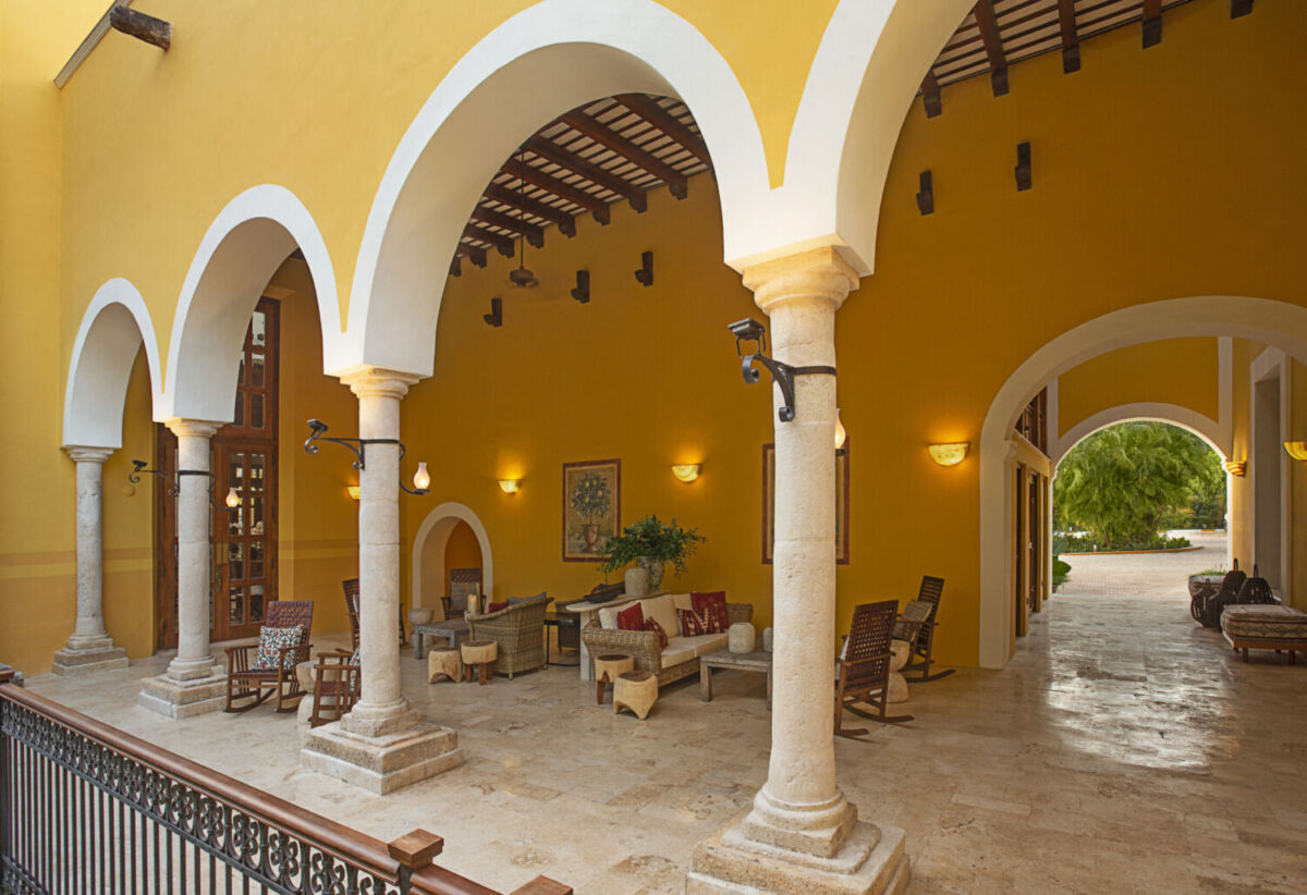 Aunque esta hacienda del siglo XVII fue arrasada por un huracán, hoy es uno de los hoteles más lujosos de Mérida