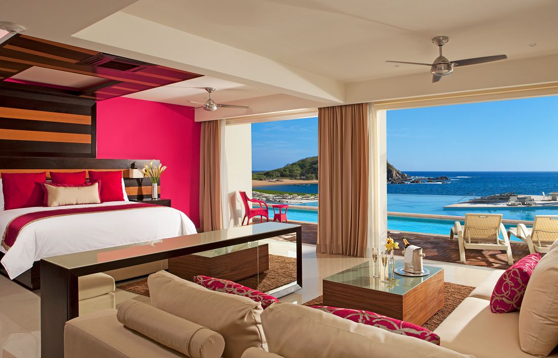 Habitaciones del Hotel Secrets en Huatulco 