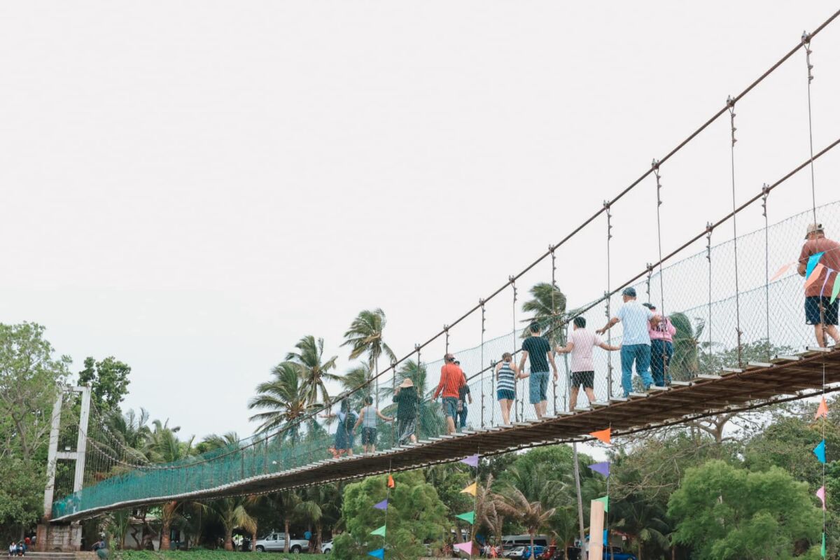 Puente colgante en La Antigua Veracruz 
