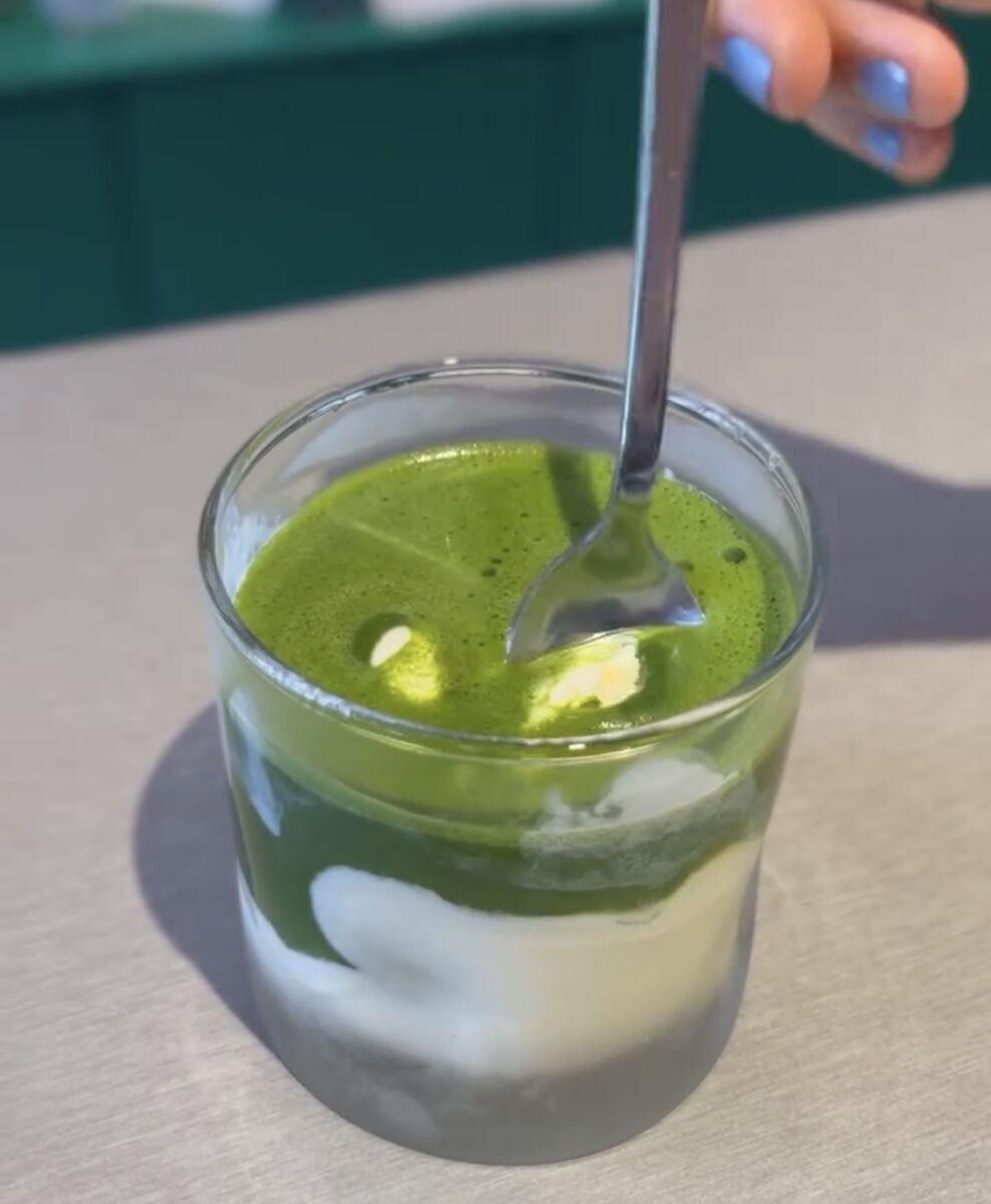 affogato de matcha