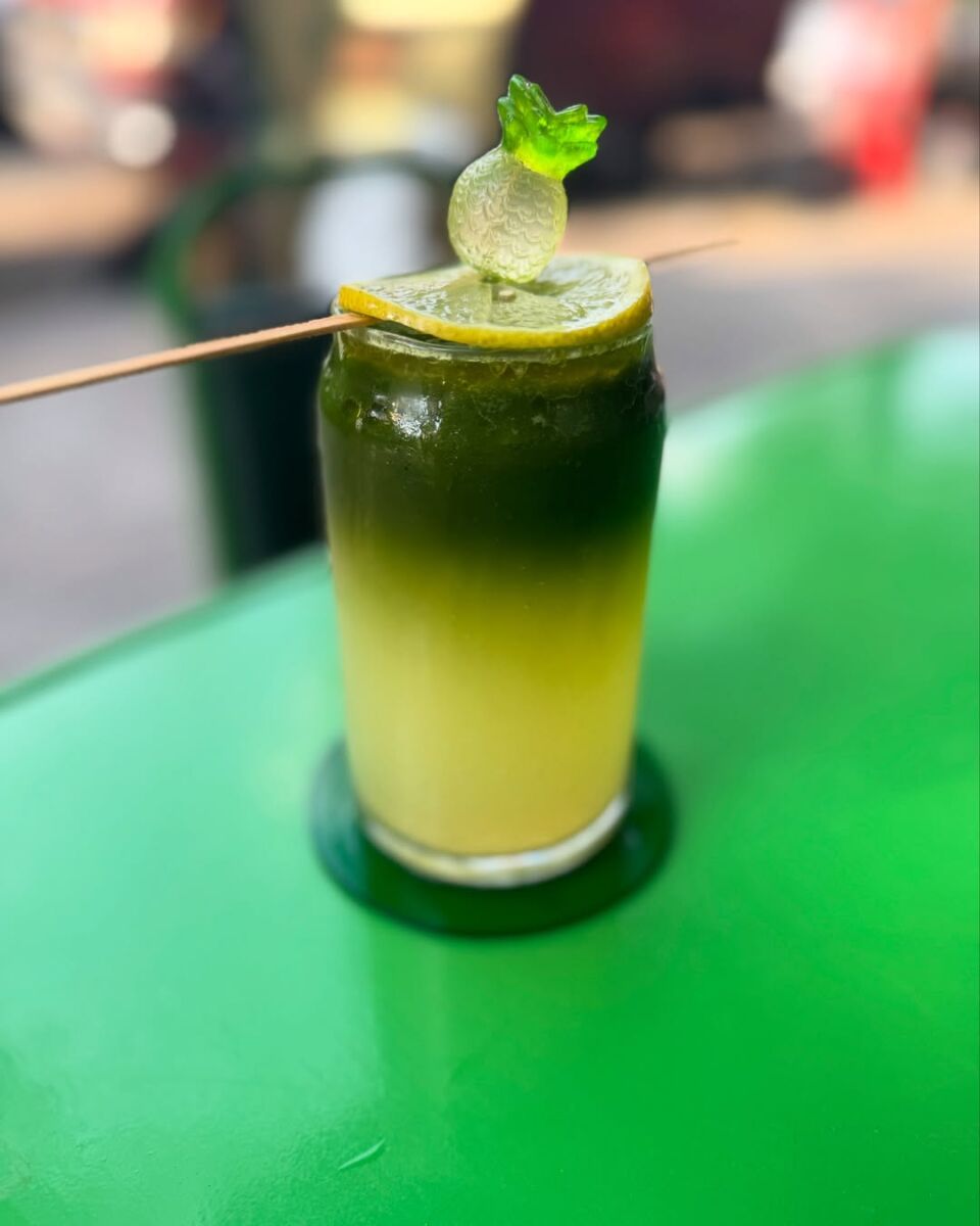 Pineapple matcha mise en print