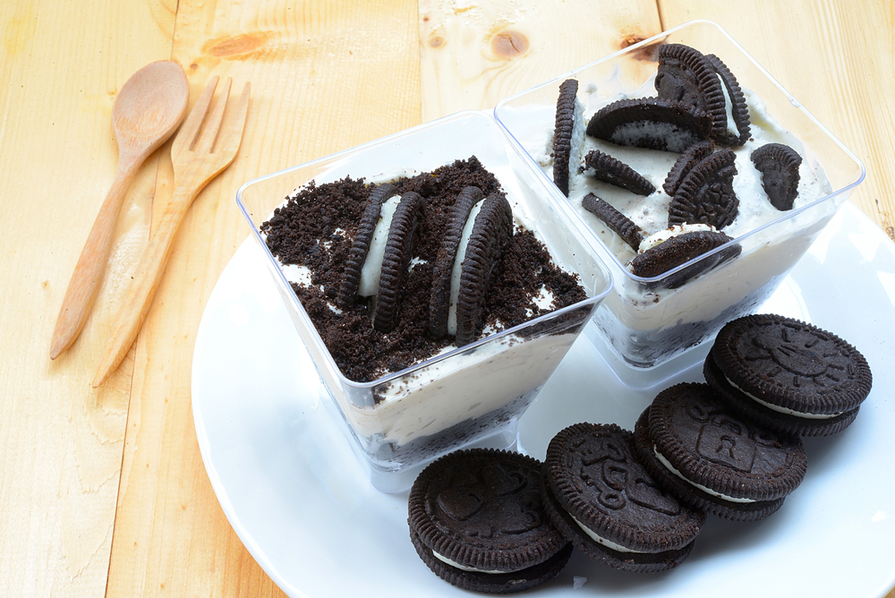 cheesecake de oreo en vaso