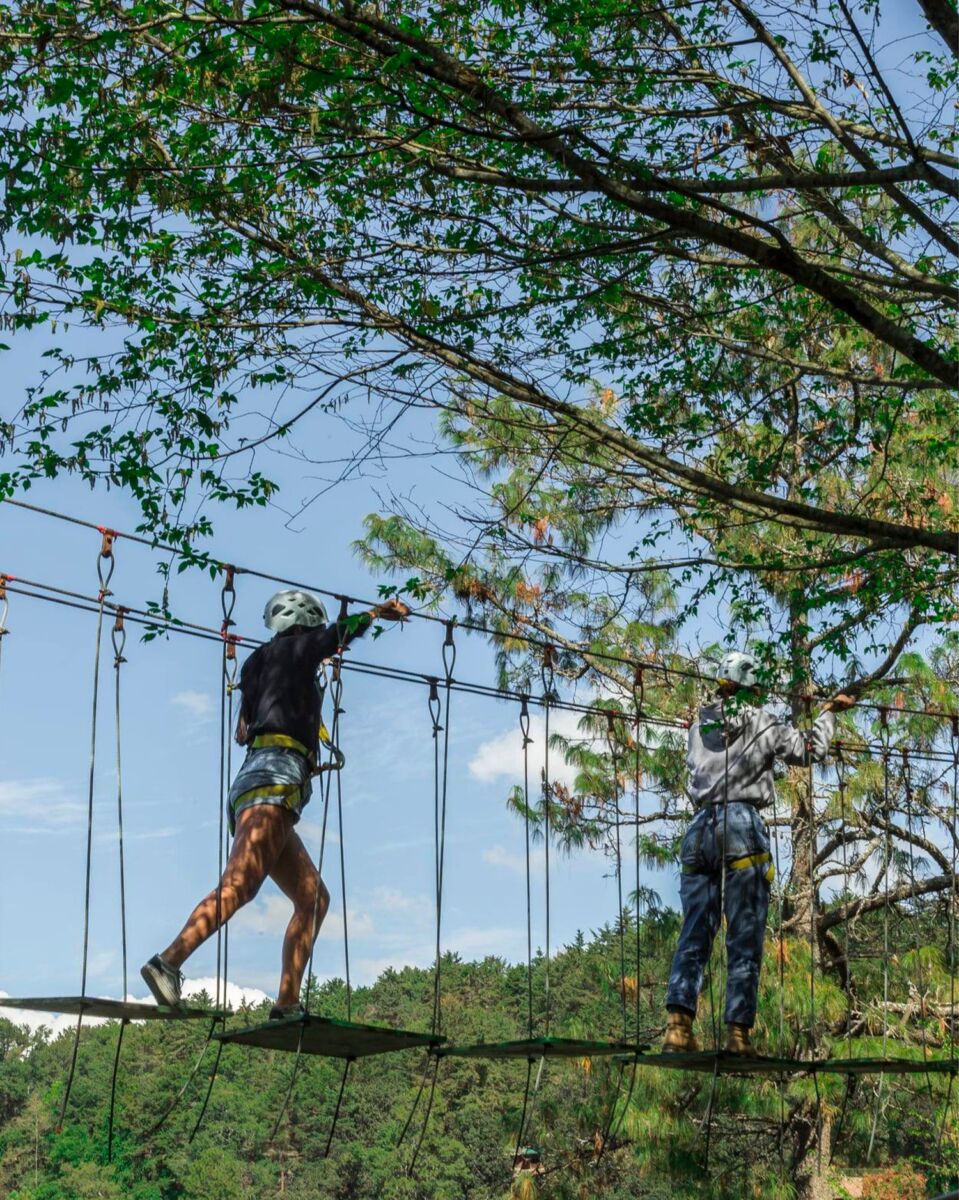 Circuito de tirolesas y puentes colgantes zirahuén