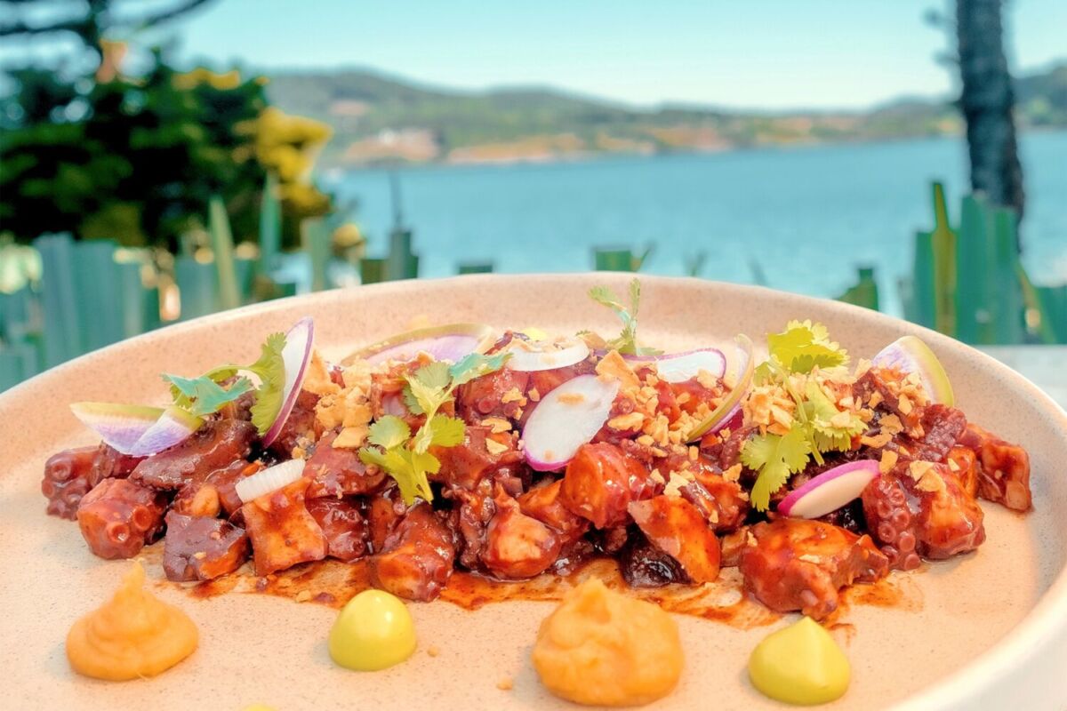 Mariscos en el restaurante La Marina zirahuen