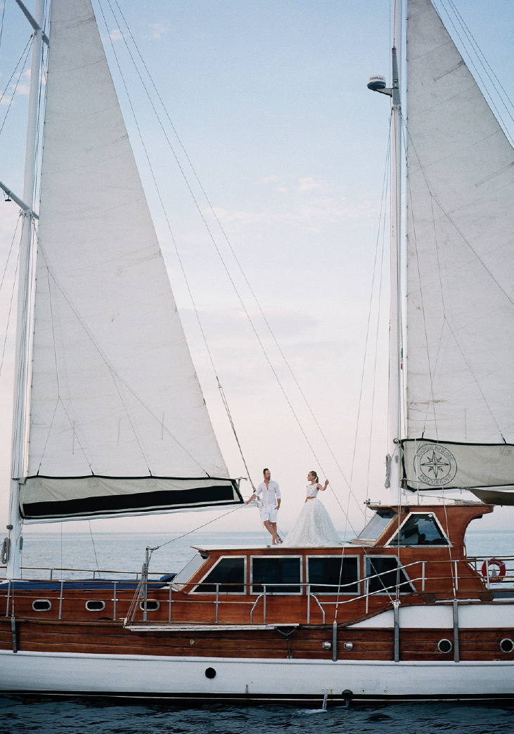 Boda en velero 