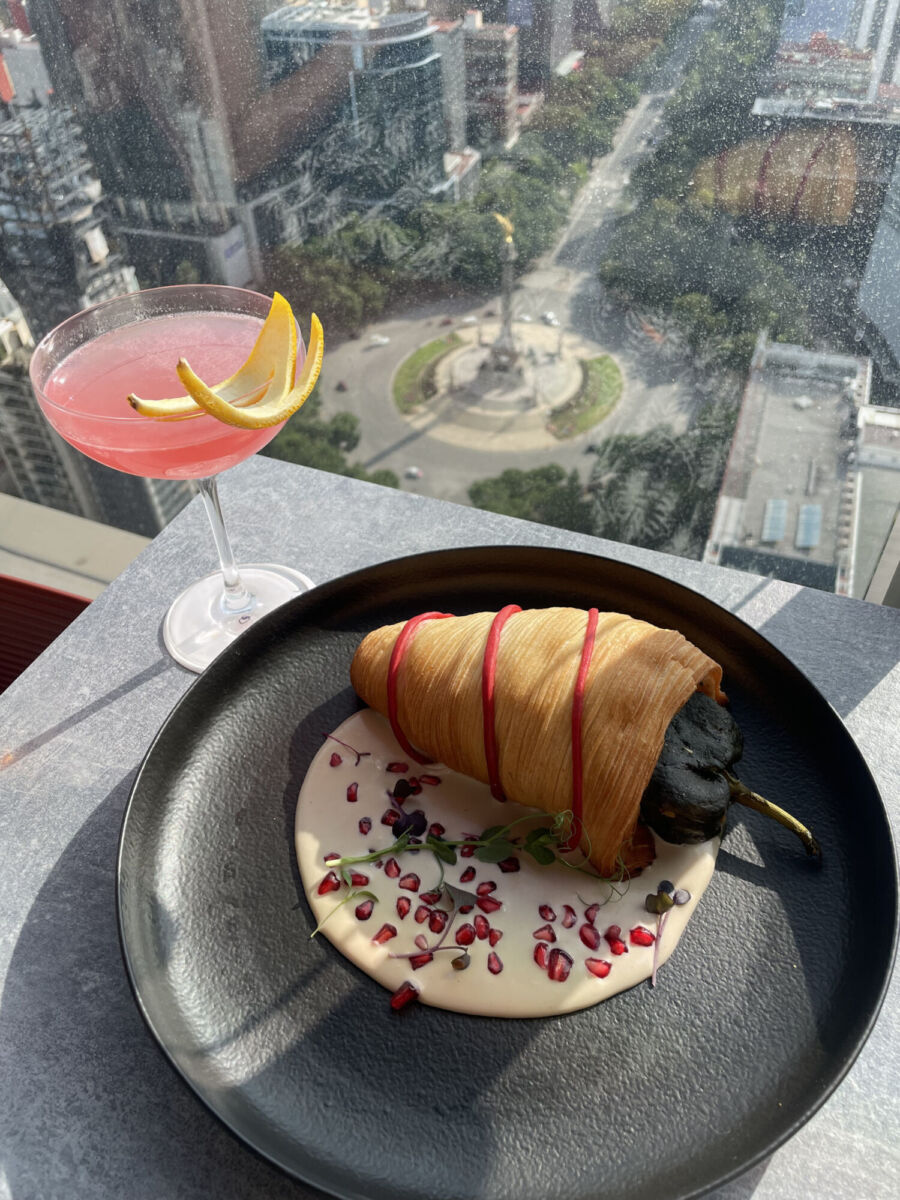 Chile en nogada francés en Cityzen