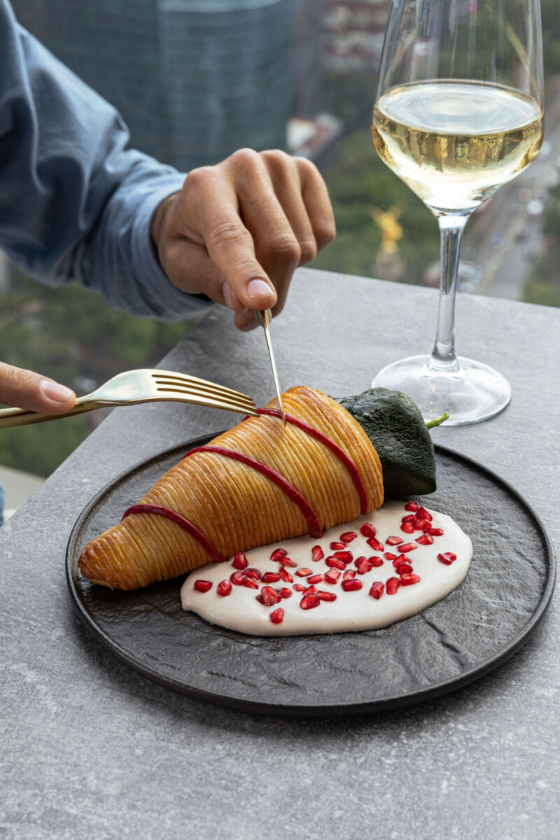 Chile en nogada francés en Cityzen