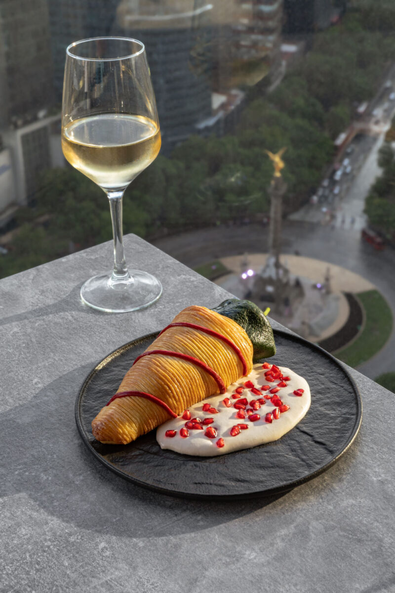 Chile en nogada francés en Cityzen