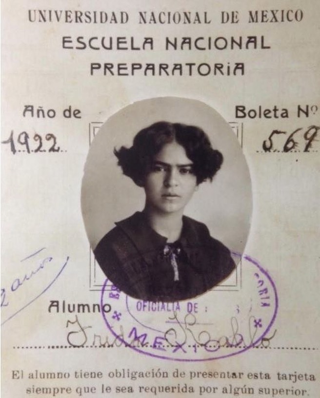 Frida Kahlo fue una de las 35 mujeres de la generación 1922 de la Escuela Nacional Preparatoria