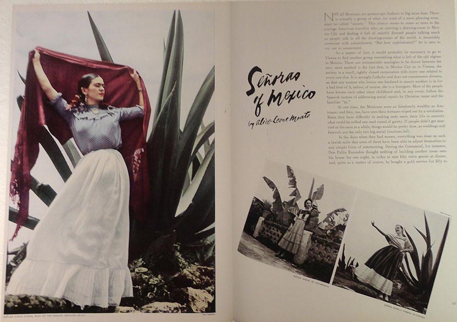 Frida Kahlo en la revista Vogue US, 1937