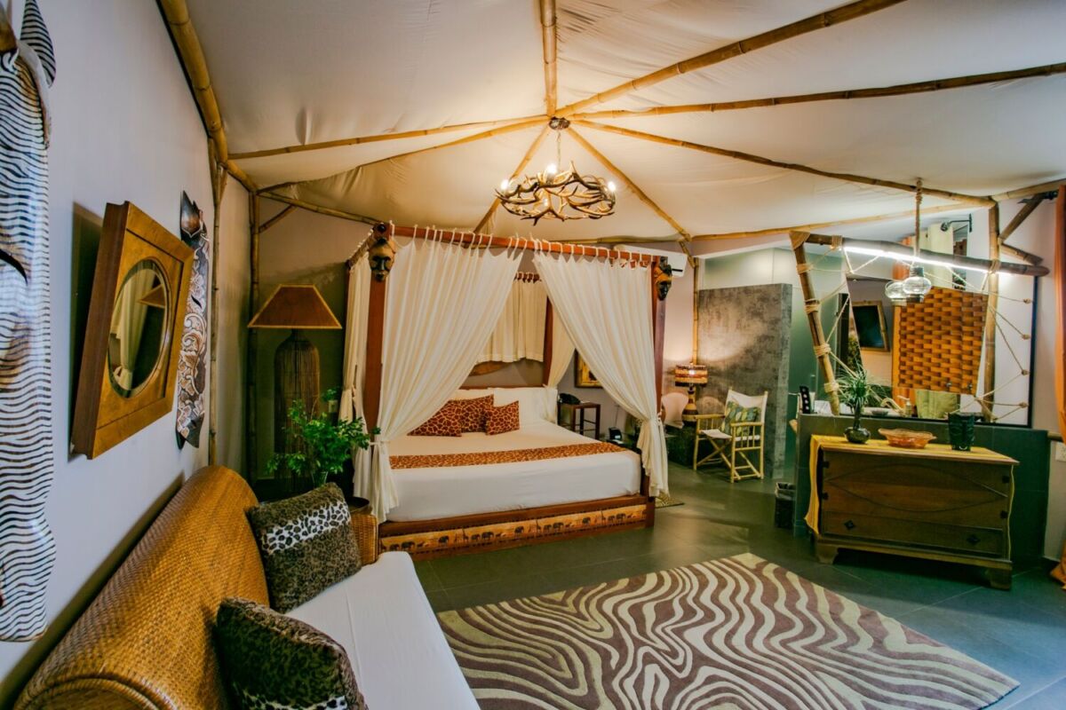 habitación mandela con inspiración en estética de etnias nativas de áfrica