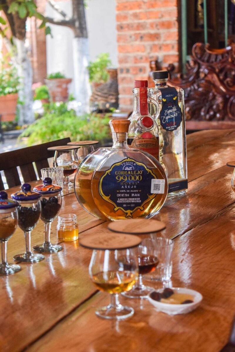 Degustación de tequila en la Hacienda Corralejo