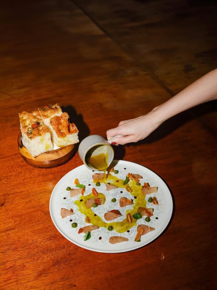 Focaccia y Crudo del día Piazza Pasticcio