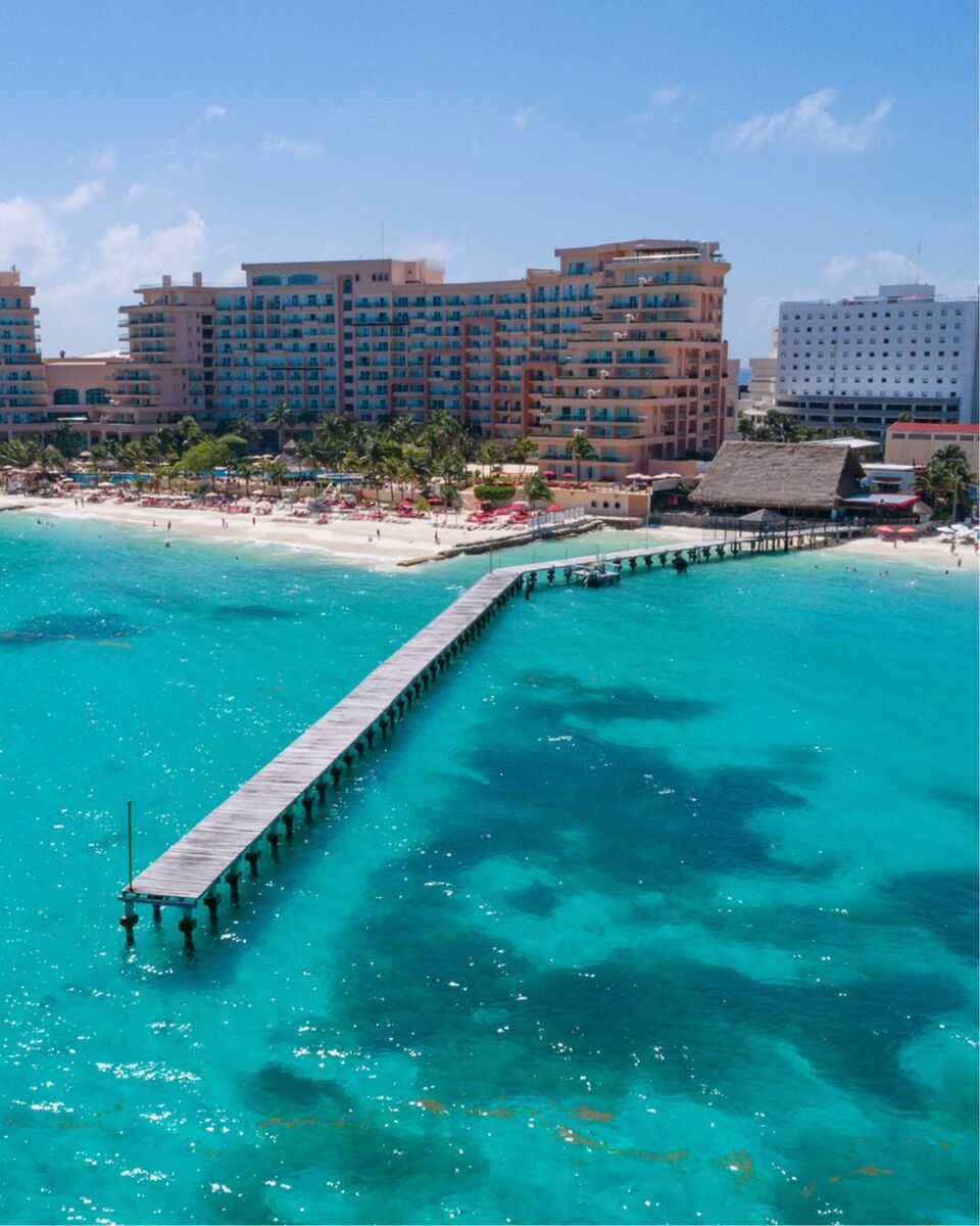 Playa Caracol es una playa sin sargazo en Cancún 