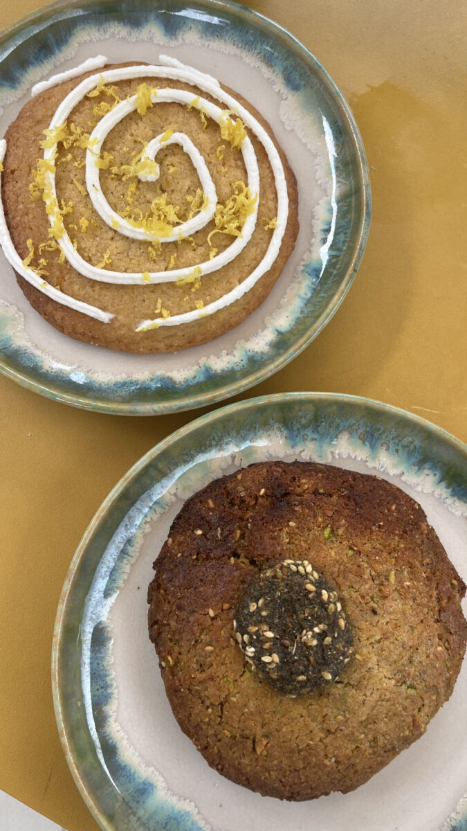 Galleta de pistache y de limón con jocoque