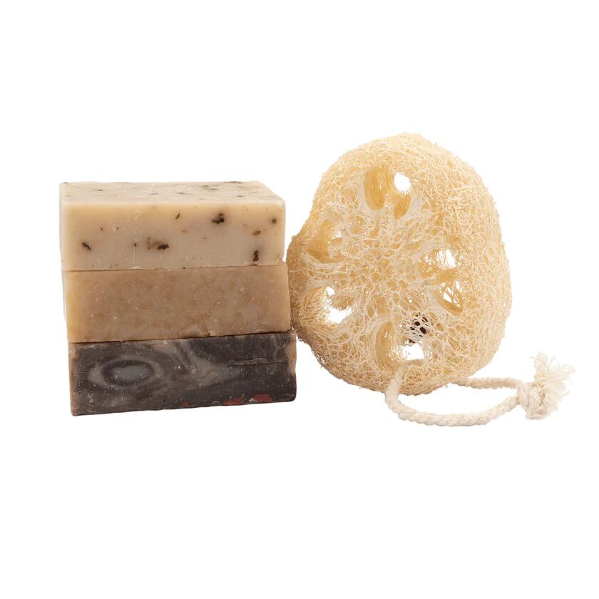 jabón en barra de estado natural
