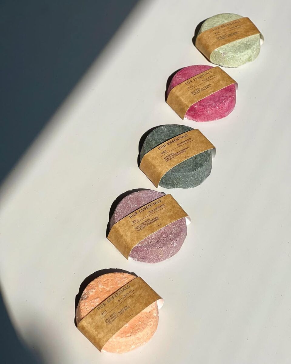 shampoo en barra de piú essentials