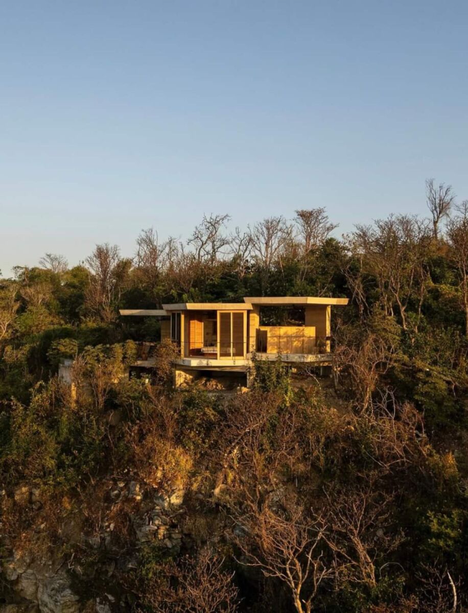 Esta villa está inspirada en las formas de las montañas y en la naturaleza 