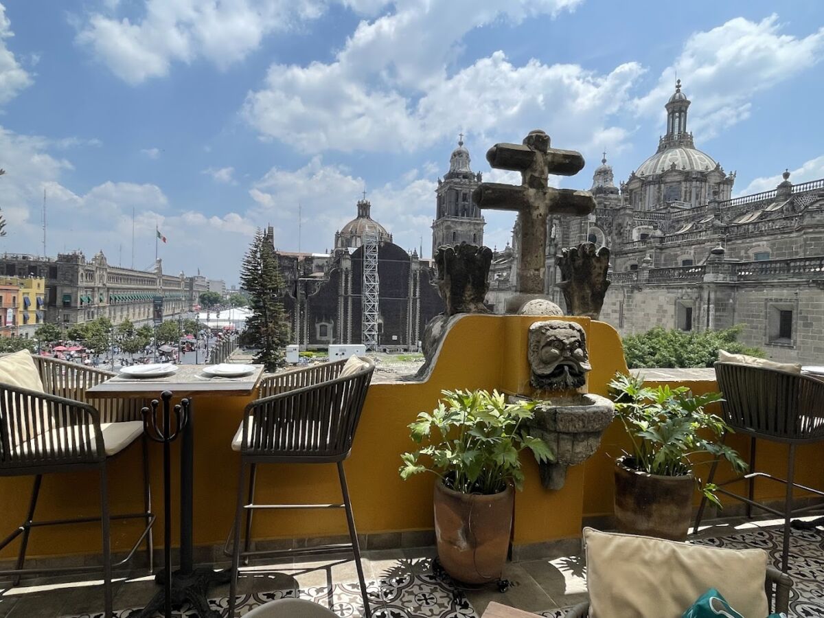 Vista de la catedral desde la terraza de La casa de las sirenas