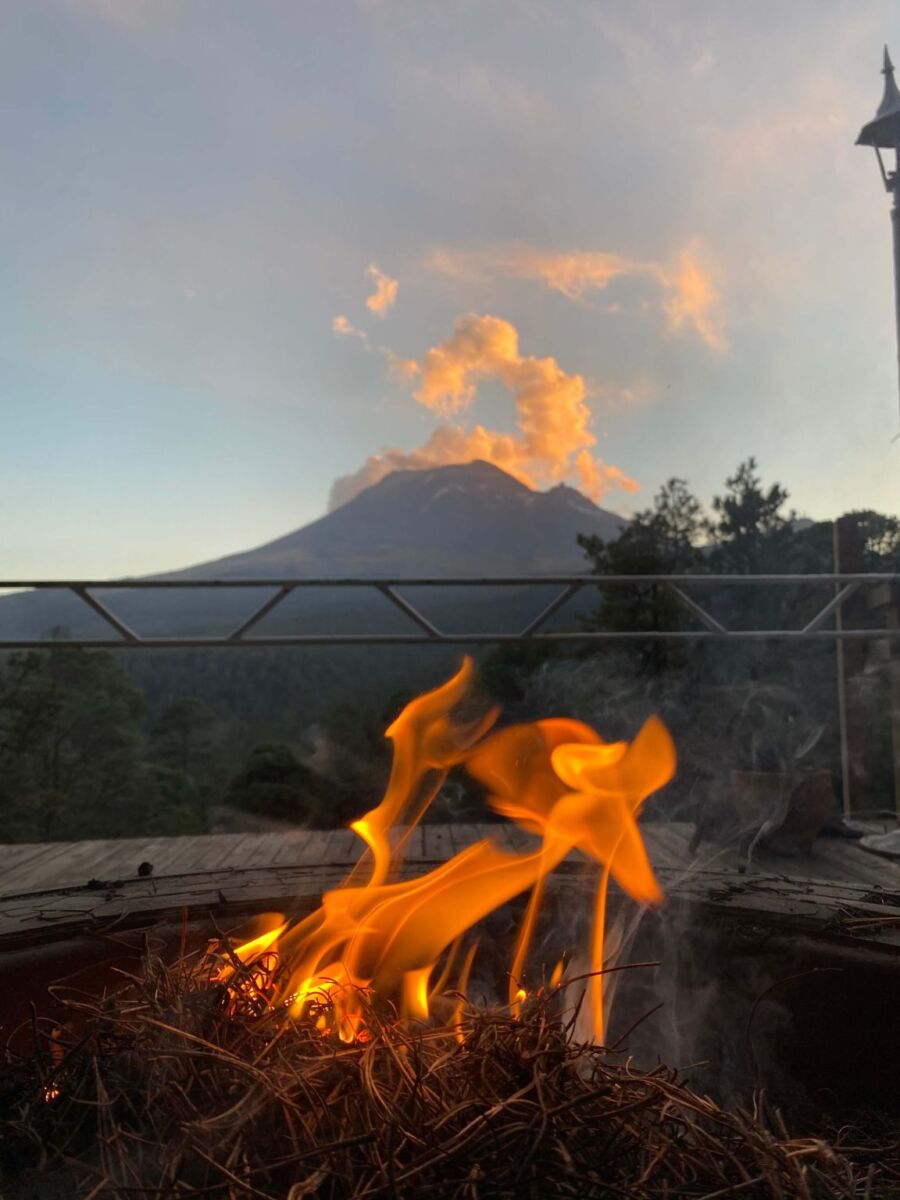 cabañas en puebla con vista al popocatépetl