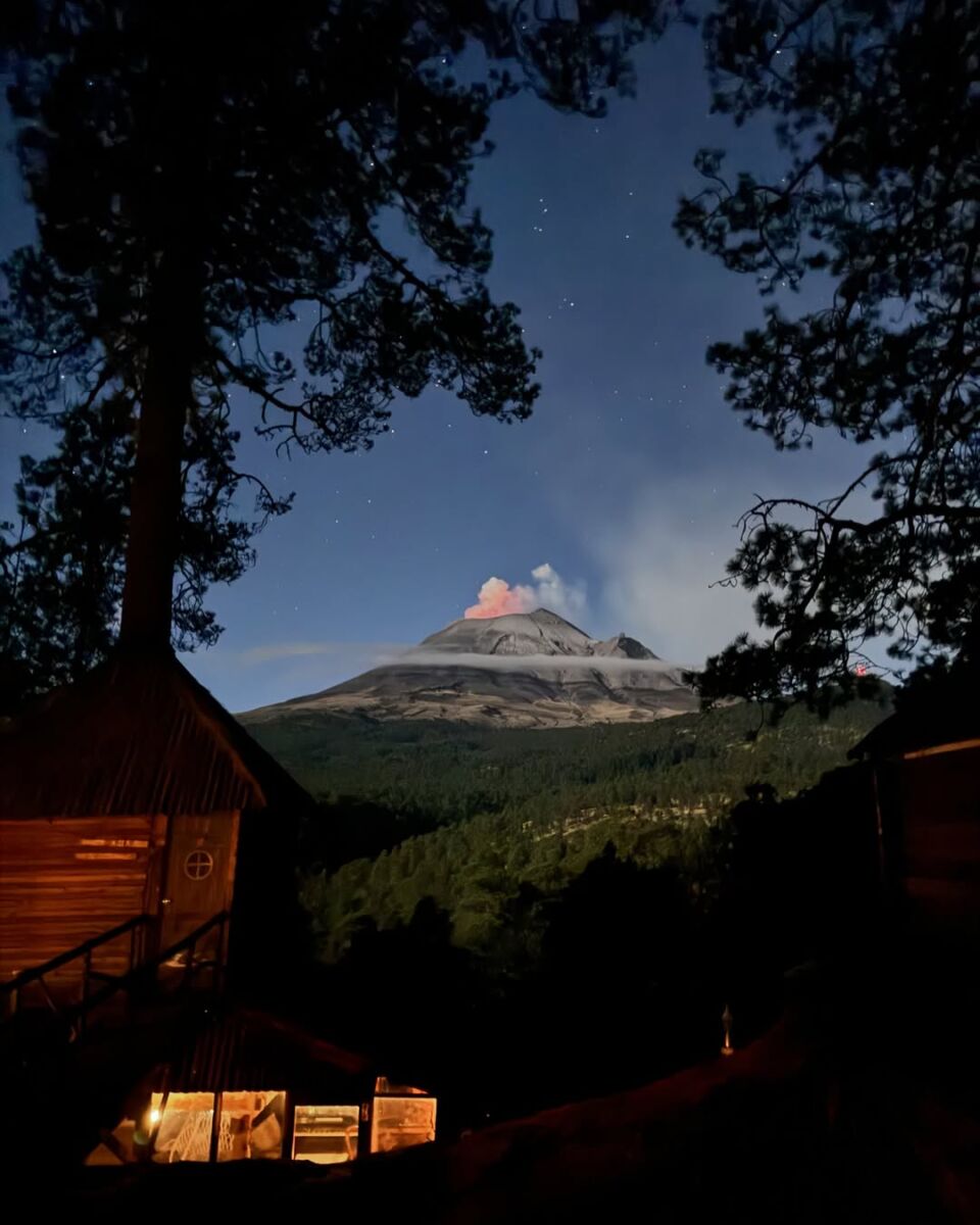 cabañas en puebla con vista al popocatépetl