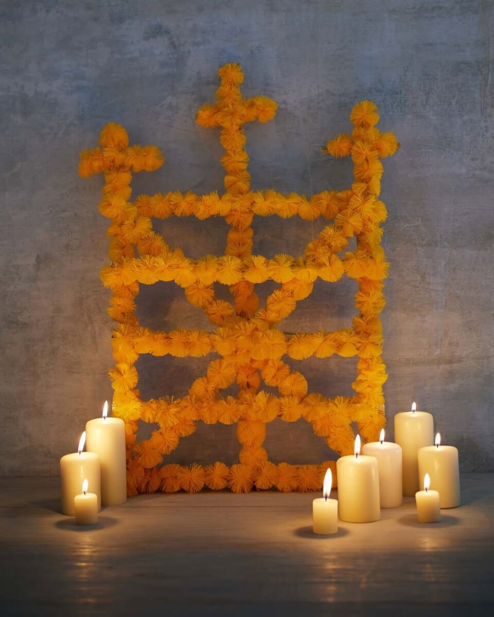 Altar de flores de Tzintzuntzan