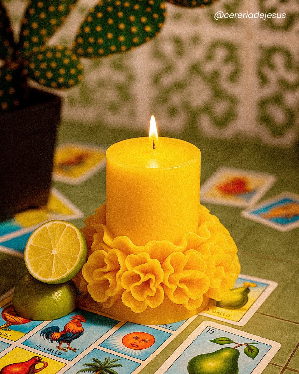 velas escamadas para altar de muertos