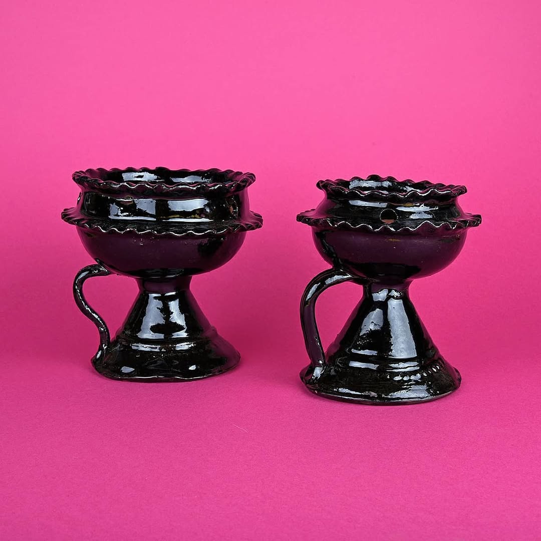 quemadores de copal de barro negro